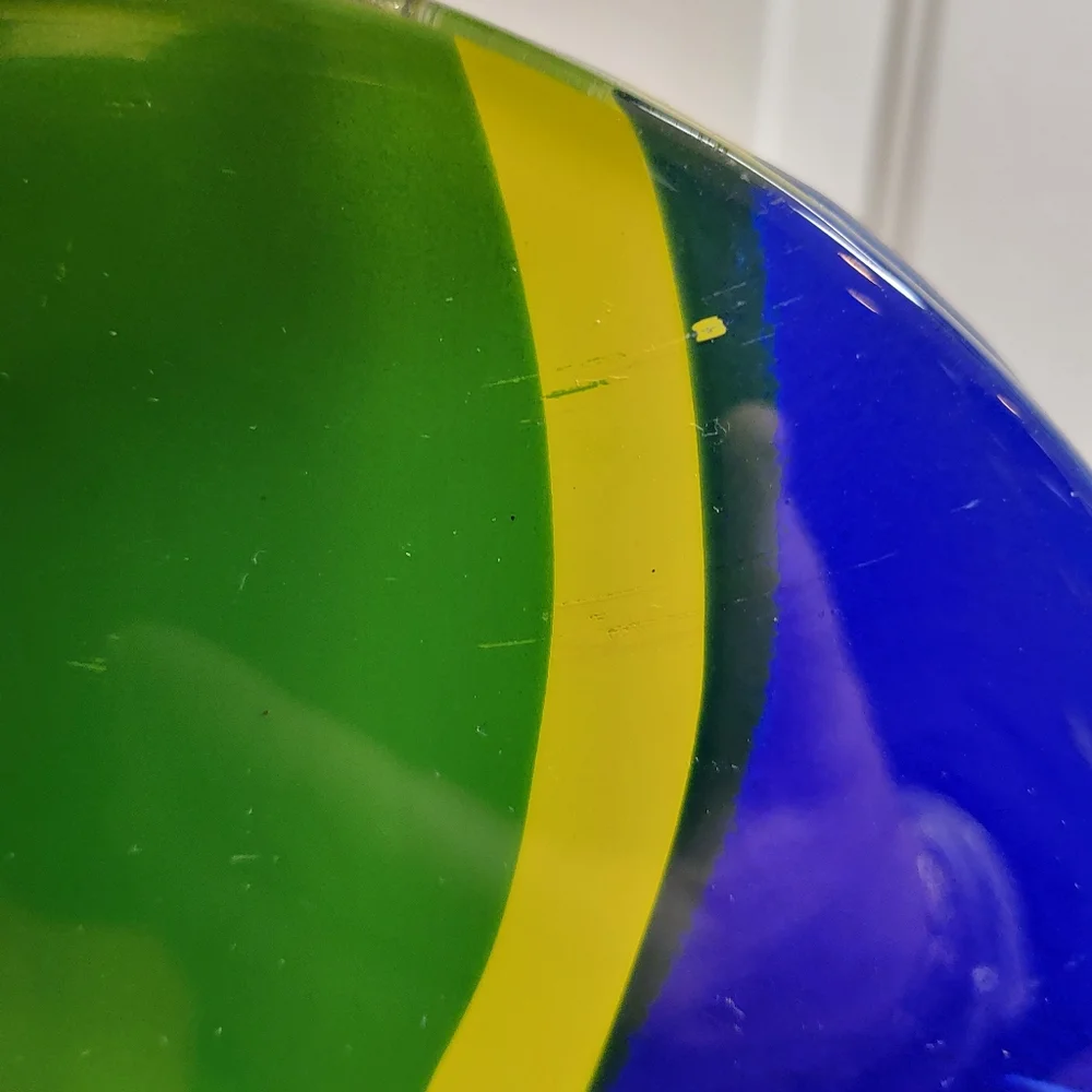 RARE MURANO ITALIAN DESIGNER GLASS AND METAL ROBOT LAMP - Picture 5 of 8